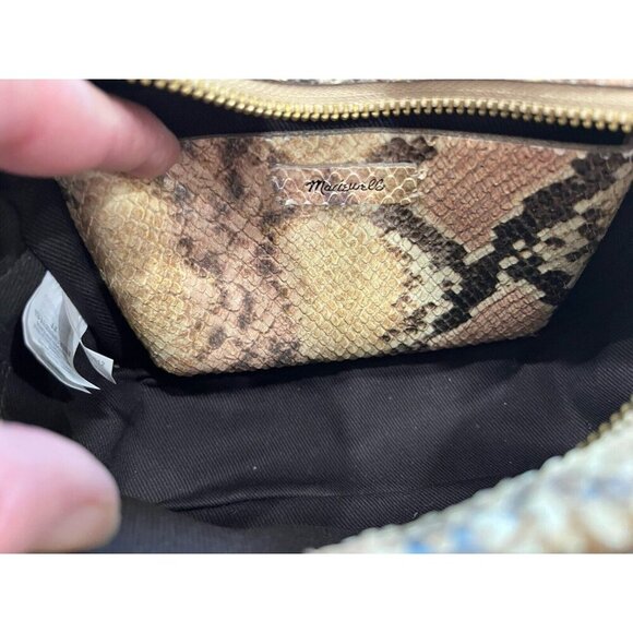 MADEWELL The Transport Camera Bag: Snake Embossed Edition Crossbody Purse - Picture 7 of 7